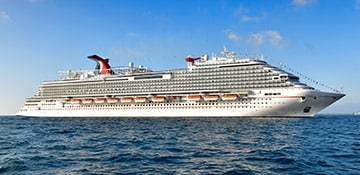 carnival panorama sailing through the ocean